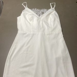 NWT lulus wow & always white dress size M